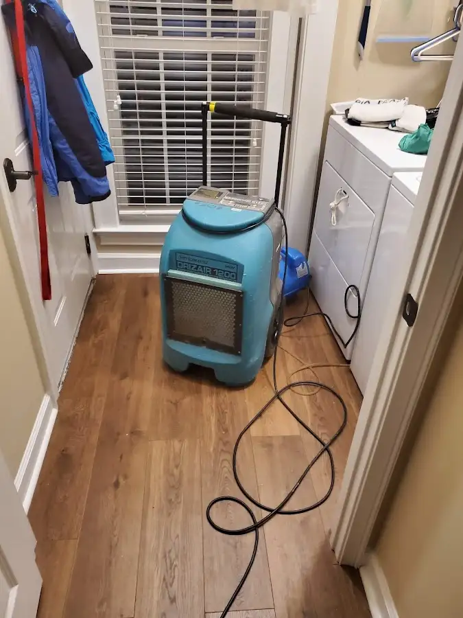 Commercial dehumidifier deployed for Flood Damage Cleanup in Wellsville