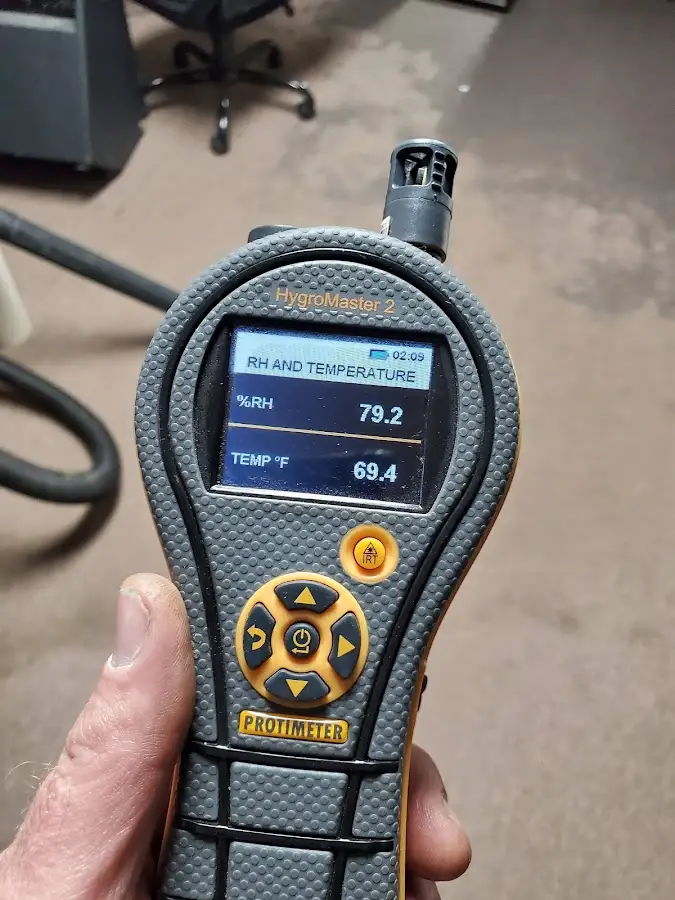 Moisture meter humidity assessment for Mold Remediation & Removal in Wellsville